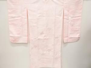 青海波に花模様織り出し　振袖用長襦袢（刺繍衿付き）